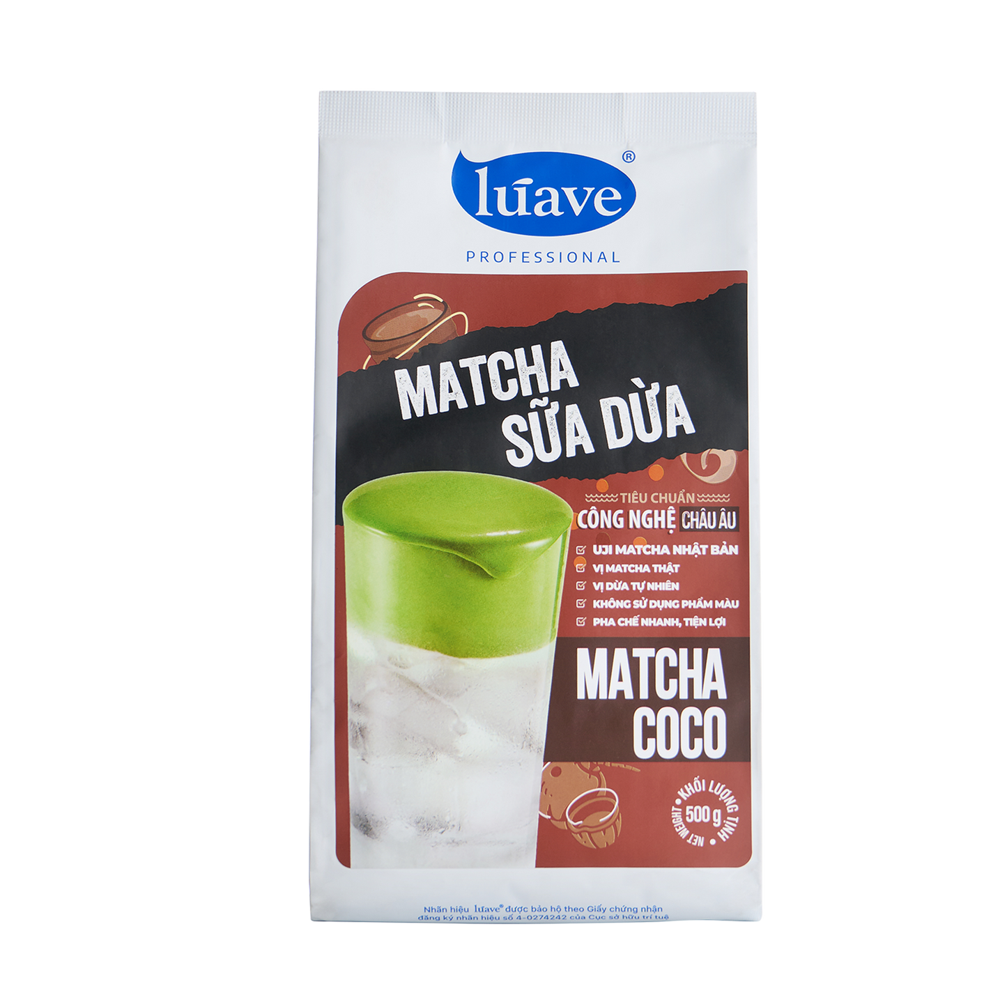 Bột Matcha Sữa Dừa Lúave Professional