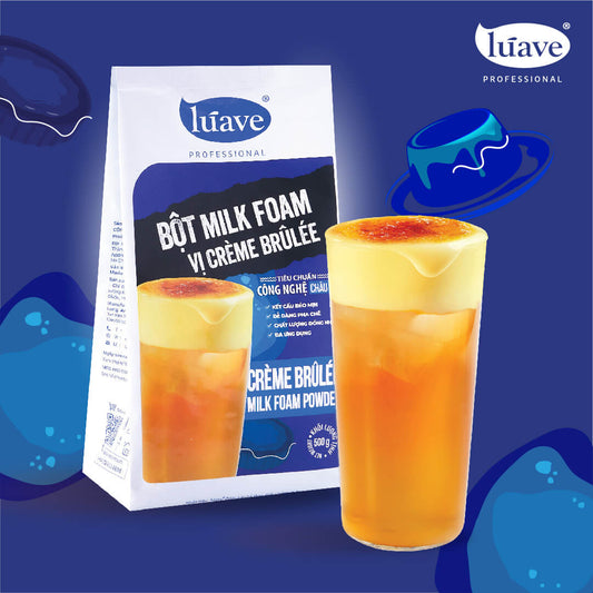 Bột Milk Foam Creme Brulee Lúave Professional