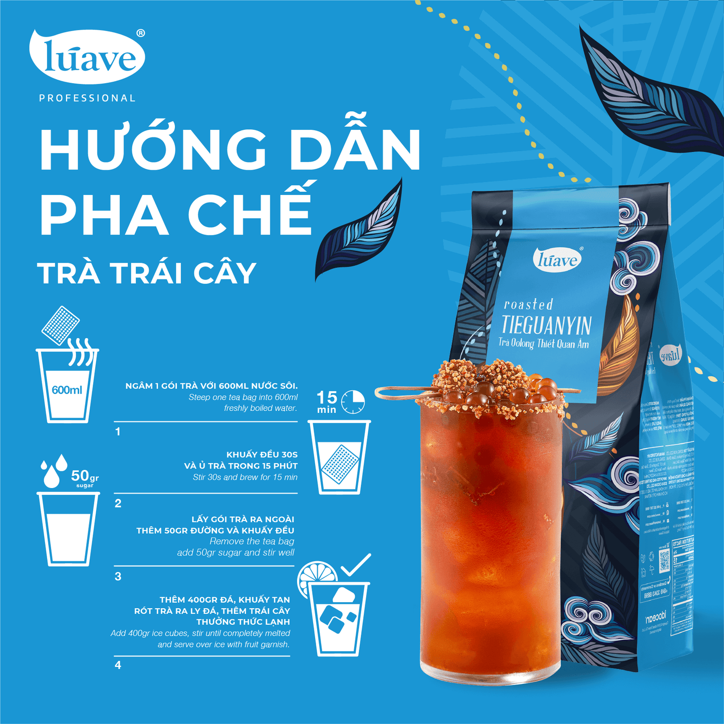 Trà Ôlong Thiết Quan Âm (Roasted Tieguanyin) - Lúave Professional