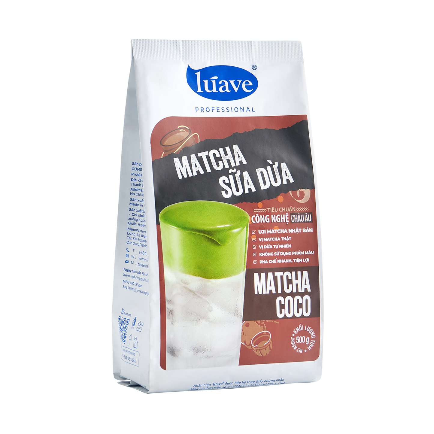 Bột Matcha Sữa Dừa Lúave Professional