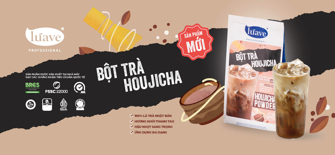 BỘT TRÀ HOUJICHA – HƯƠNG KHÓI THANH TAO, HẬU NGỌT SANG TRỌNG