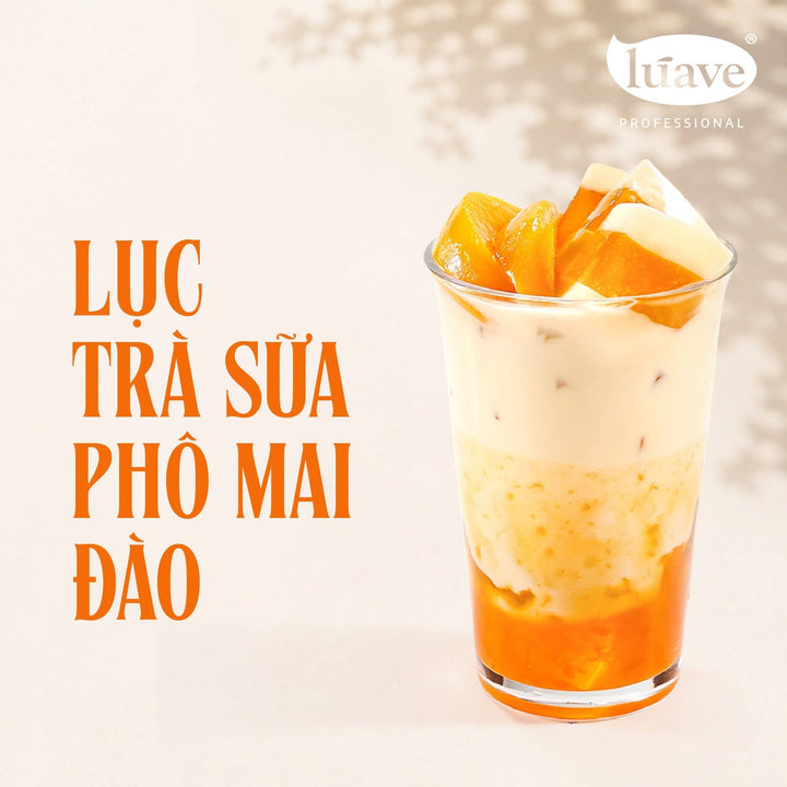CÔNG THỨC PHA CHẾ LỤC TRÀ SỮA PHÔ MAI ĐÀO