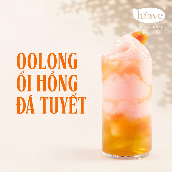 CÔNG THỨC PHA CHẾ Ô LONG ỔI HỒNG ĐÁ TUYẾT
