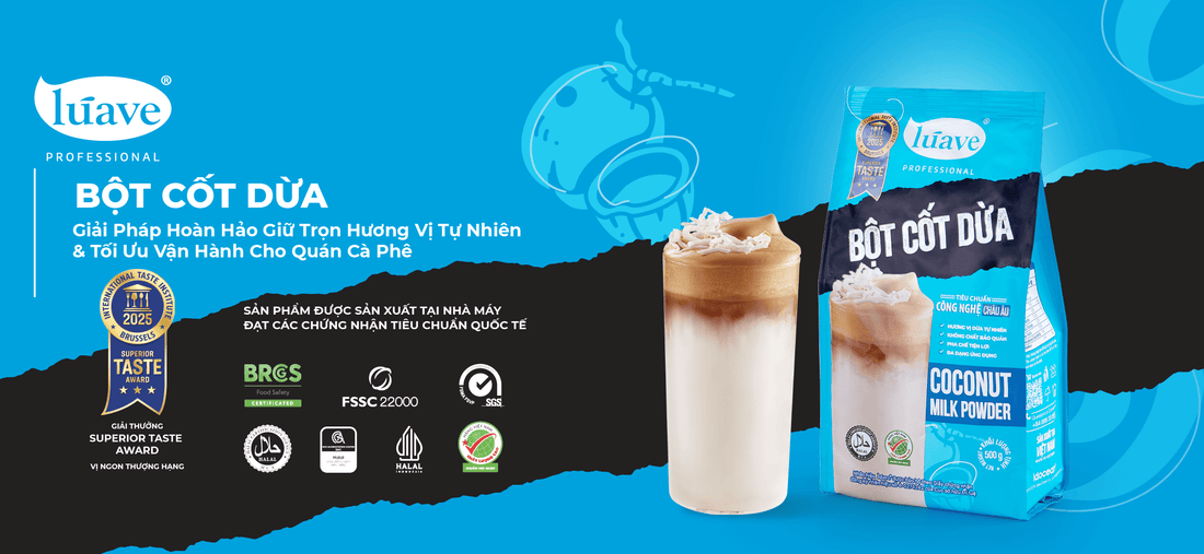 Bột Cốt Dừa - Giải Pháp Hoàn Hảo Giữ Trọn Hương Vị Tự Nhiên & Tối Ưu Vận Hành Cho Quán Cà Phê