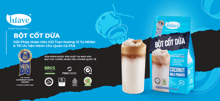 Bột Cốt Dừa - Giải Pháp Hoàn Hảo Giữ Trọn Hương Vị Tự Nhiên & Tối Ưu Vận Hành Cho Quán Cà Phê