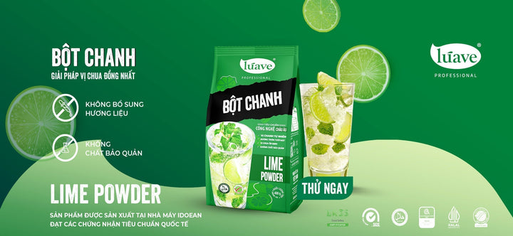 Bột Chanh Lúave Professional - Giải Pháp Tạo Vị Chanh Ổn Định Trong Pha Chế