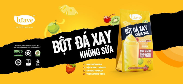 Bột Đá Xay Không Sữa Lúave Professional - Giải Pháp Đá Xay Trái Cây Ổn Định Kết Cấu