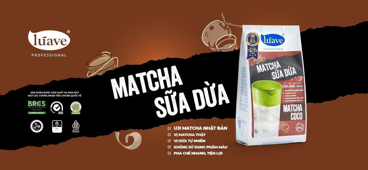 Bột Matcha Sữa Dừa Lúave Professional - Xu Hướng Matcha Coco Cho Menu F&B Hiện Đại