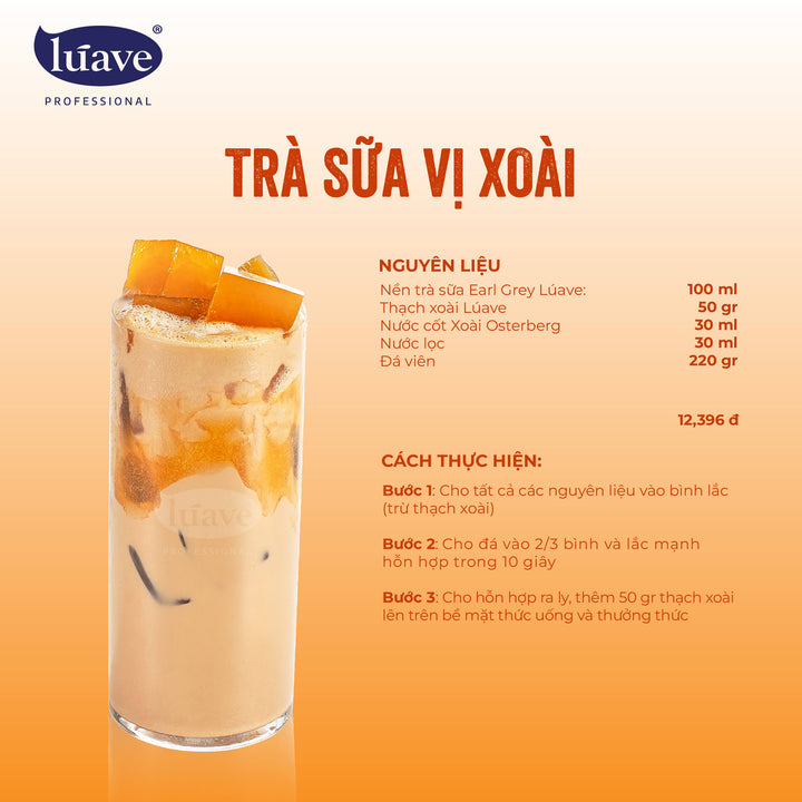 CÔNG THỨC PHA CHẾ TRÀ SỮA VỊ XOÀI