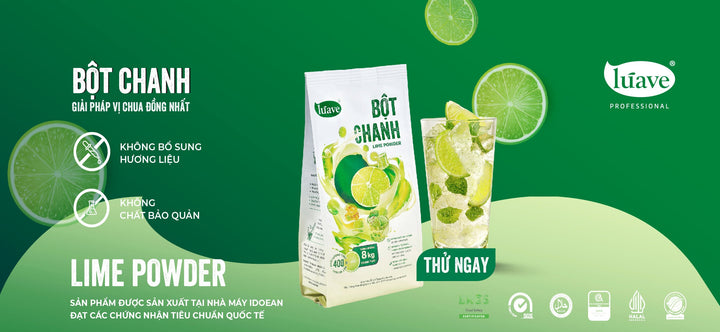 Bột Chanh Lúave Professional - Giải Pháp Tạo Vị Chanh Ổn Định Trong Pha Chế