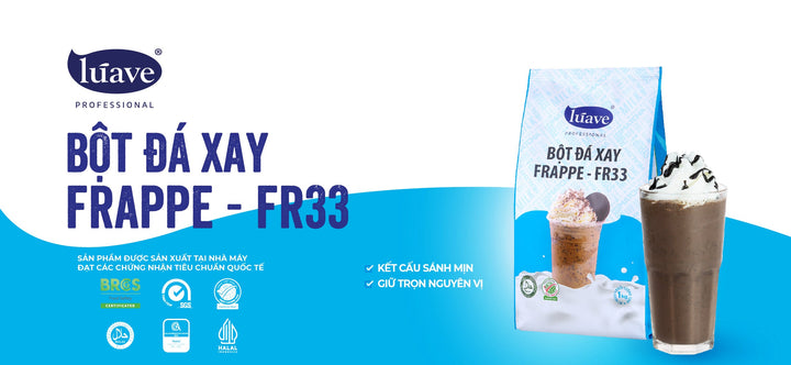Bột đá xay Frappe FR33 Lúave Professional - Giải Pháp Cho Các Món Đá Xay Thơm Mịn & Ổn Định
