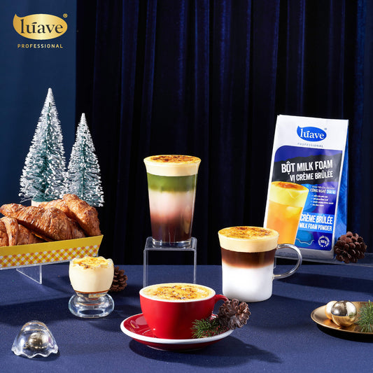 Bột Milk Foam Creme Brulee Lúave Professional