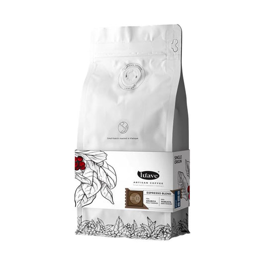 Hạt cà phê rang Espresso 500gr - Lúave Professional