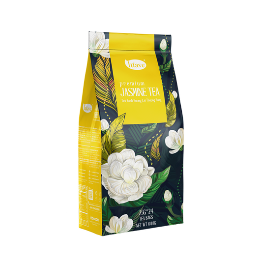 Trà Xanh Hoa Nhài Thượng Hạng (Premium Jasmine Green Tea) - Lúave Professional
