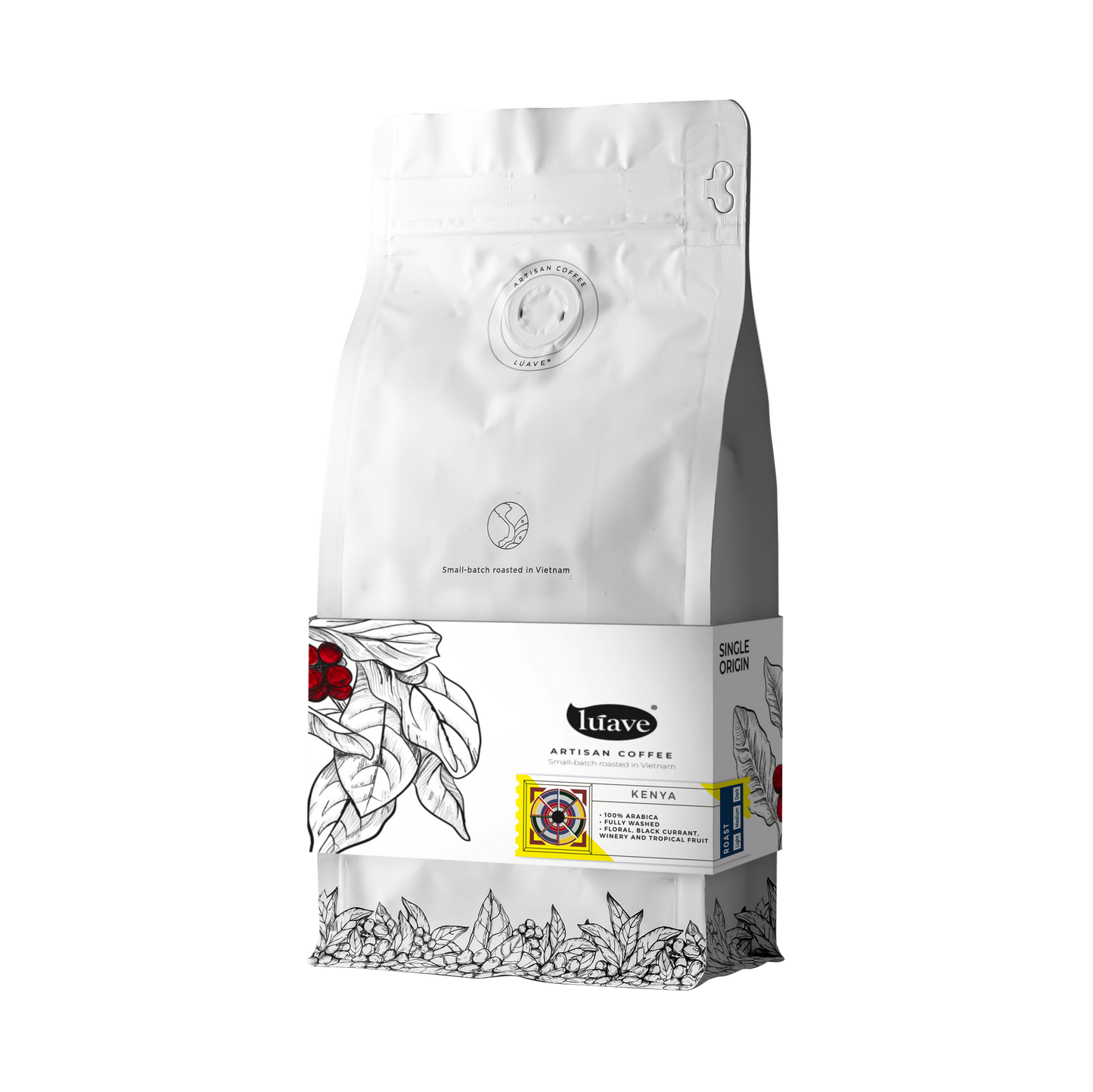 Drip Roasted Coffee Beans Kenya 250gr - Luave Professional