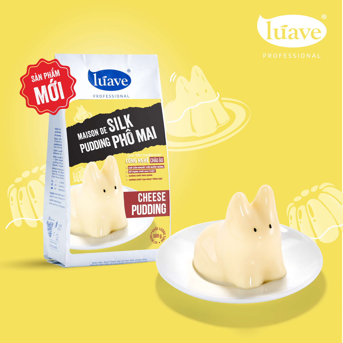 Bột Pudding Phô Mai Maison De Silk Lúave 500gr
