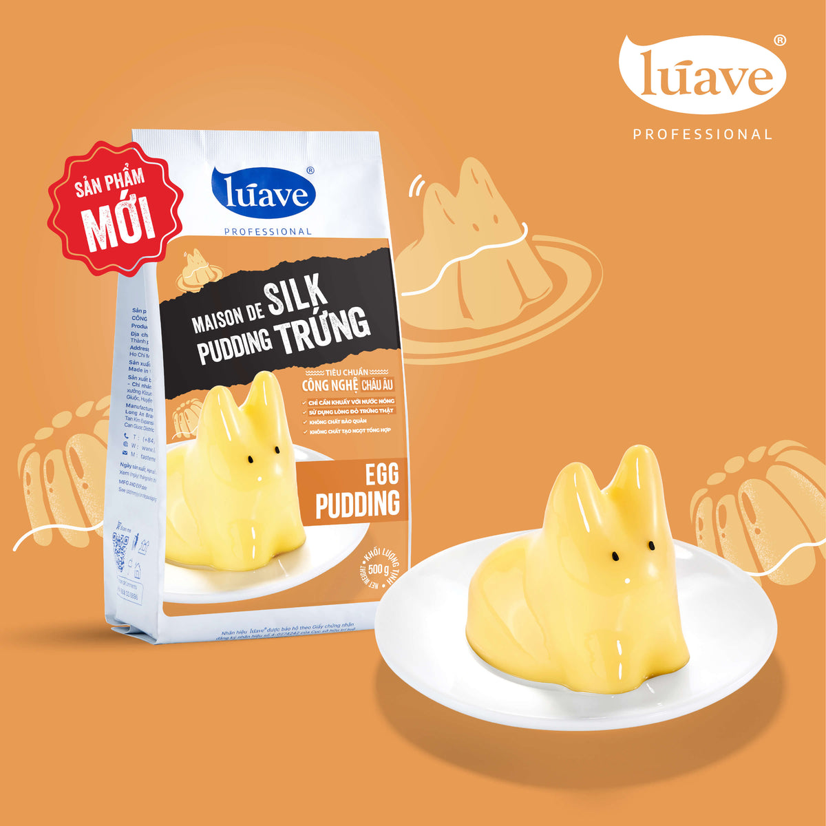 Bột Pudding Trứng Maison De Silk Lúave 500gr