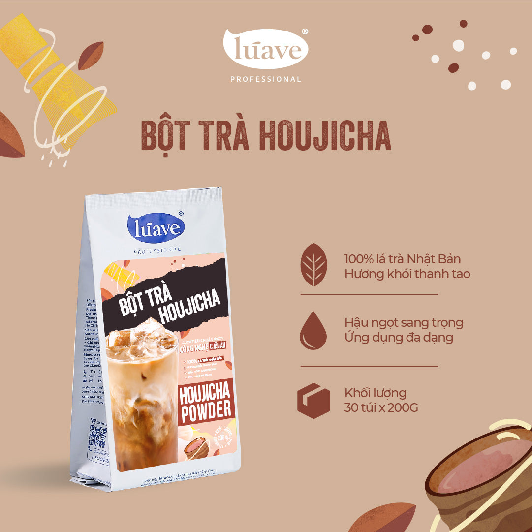 Bột trà Houjicha Lúave Professional