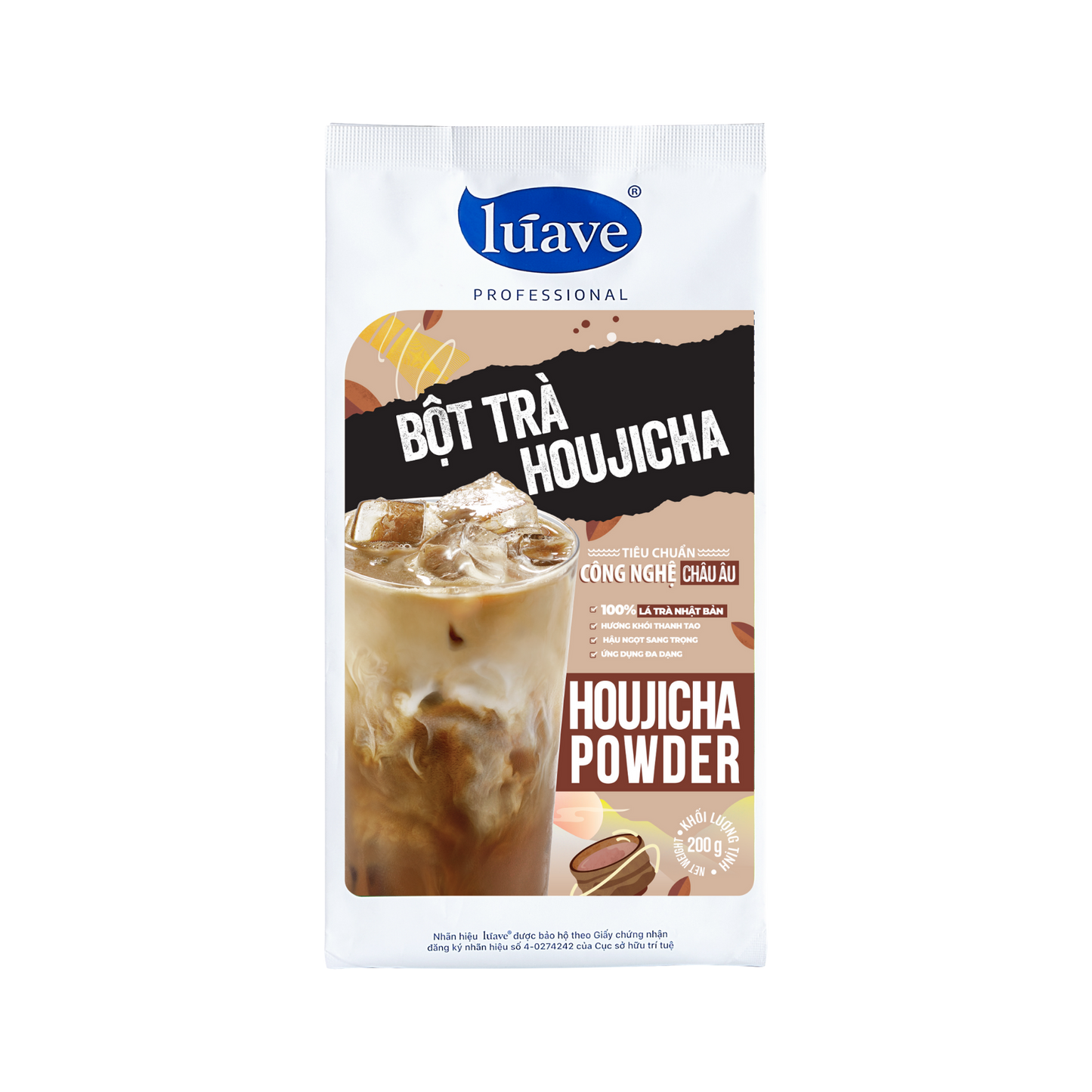 Bột trà Houjicha Lúave Professional