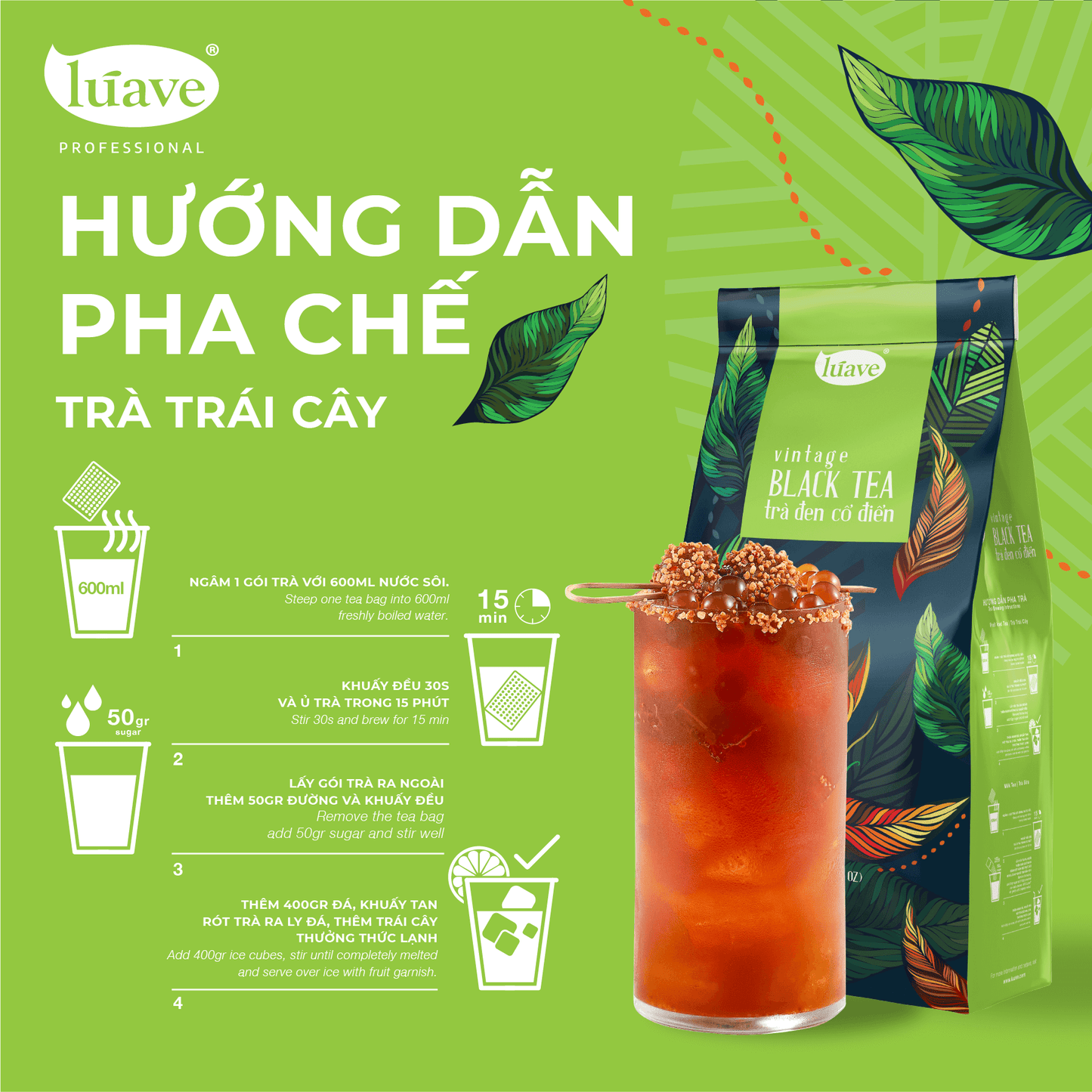 Trà Đen Cổ Điển (Vintage Black Tea) - Lúave Professional