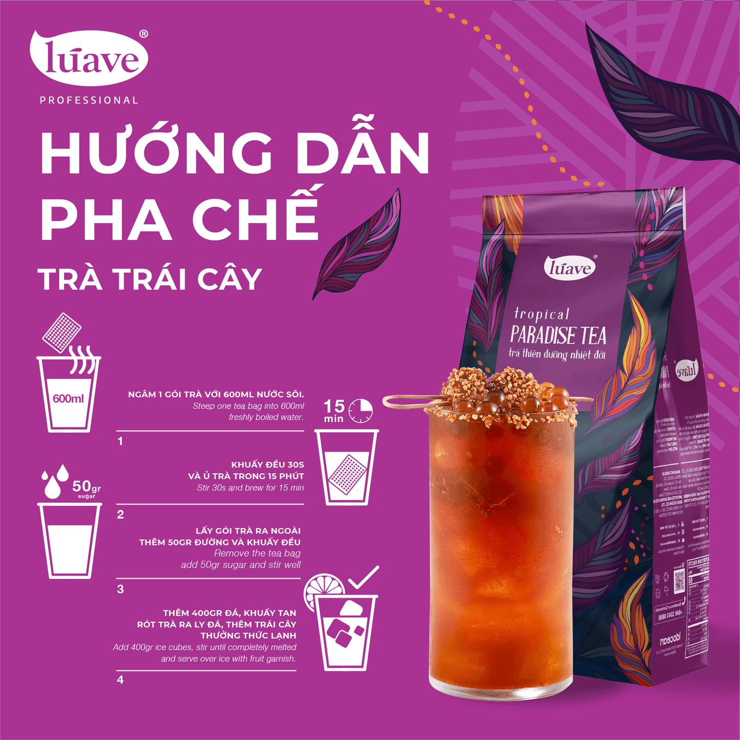 Trà Thiên Đường Nhiệt Đới (Tropical Paradise Tea) - Lúave Professional