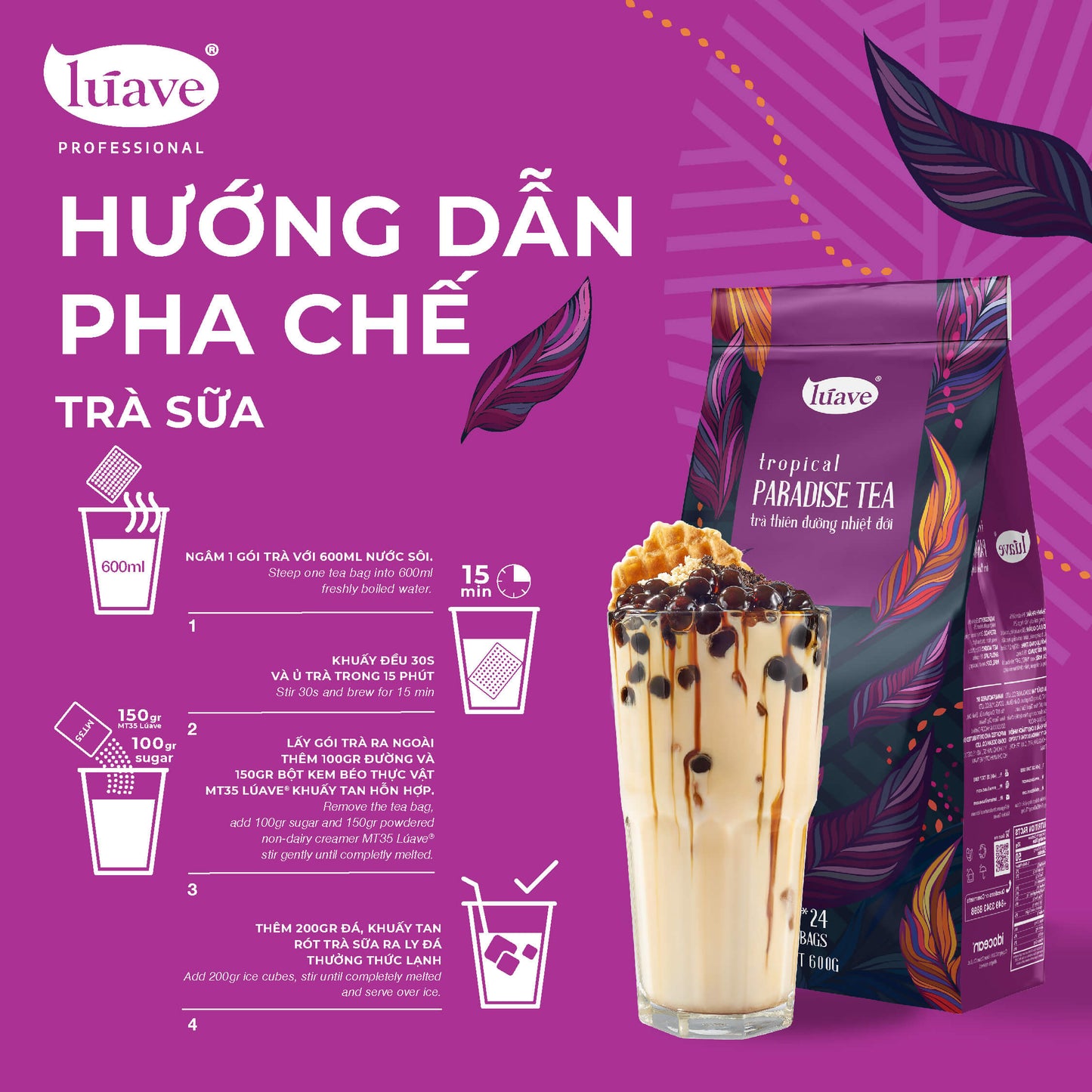 Trà Thiên Đường Nhiệt Đới (Tropical Paradise Tea) - Lúave Professional
