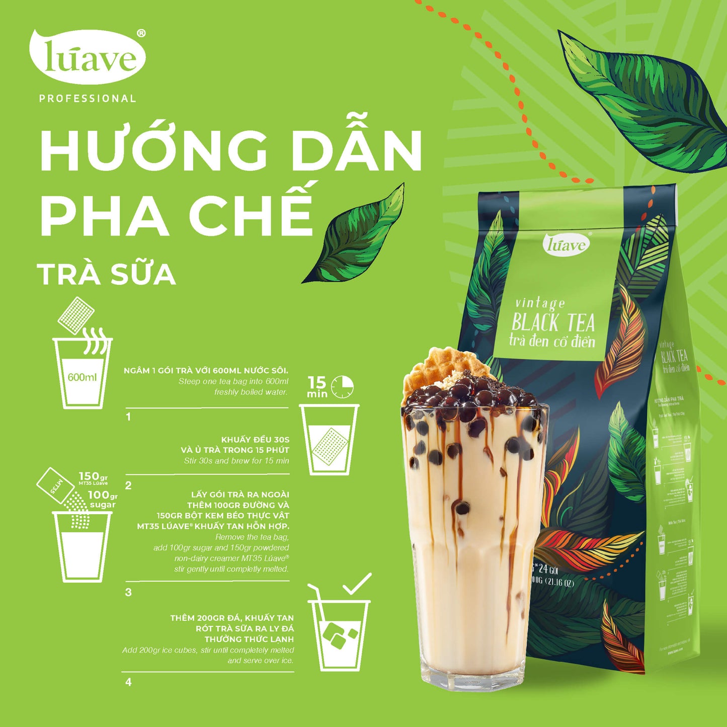 Trà Đen Cổ Điển (Vintage Black Tea) - Lúave Professional