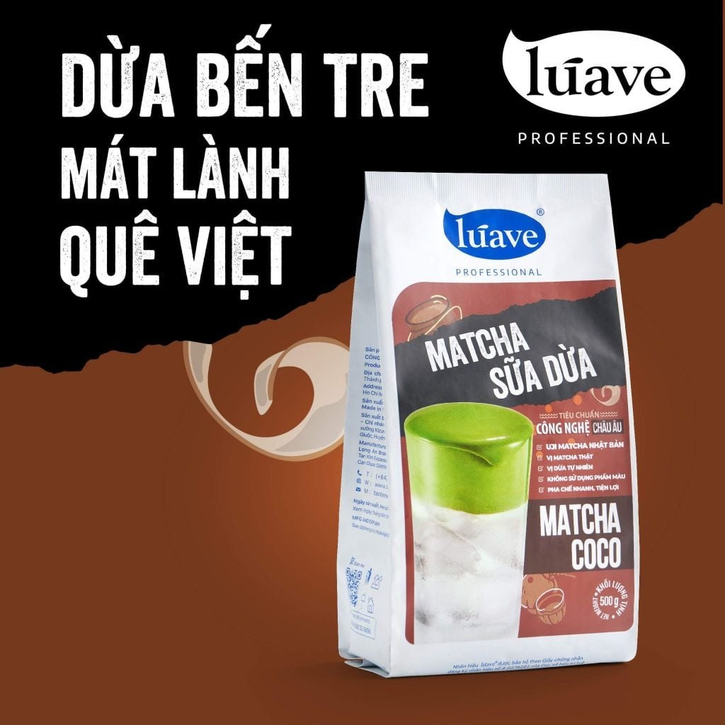 Bột Matcha Sữa Dừa Lúave Professional