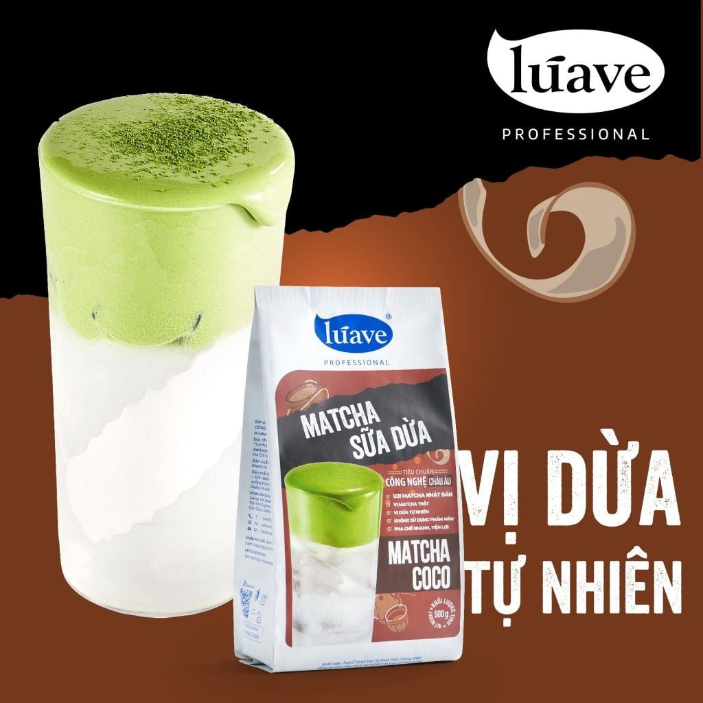 Bột Matcha Sữa Dừa Lúave Professional