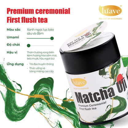 Bột Trà Xanh Matcha Uji Premium Ceremonial First Flush Tea