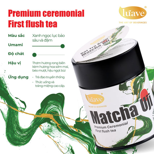 Bột Trà Xanh Matcha Uji Premium Ceremonial First Flush Tea
