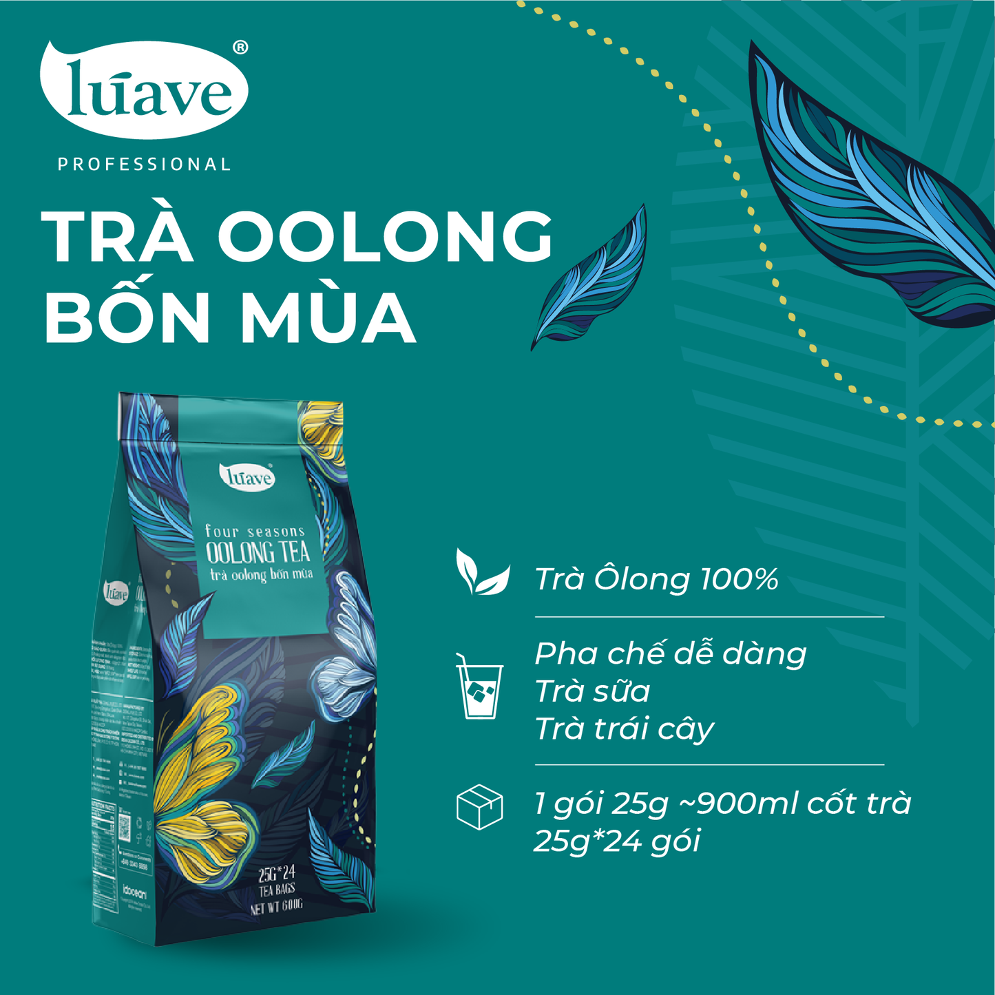 Trà Ôlong Bốn Mùa (Four season Oolong Tea) - Lúave Professional