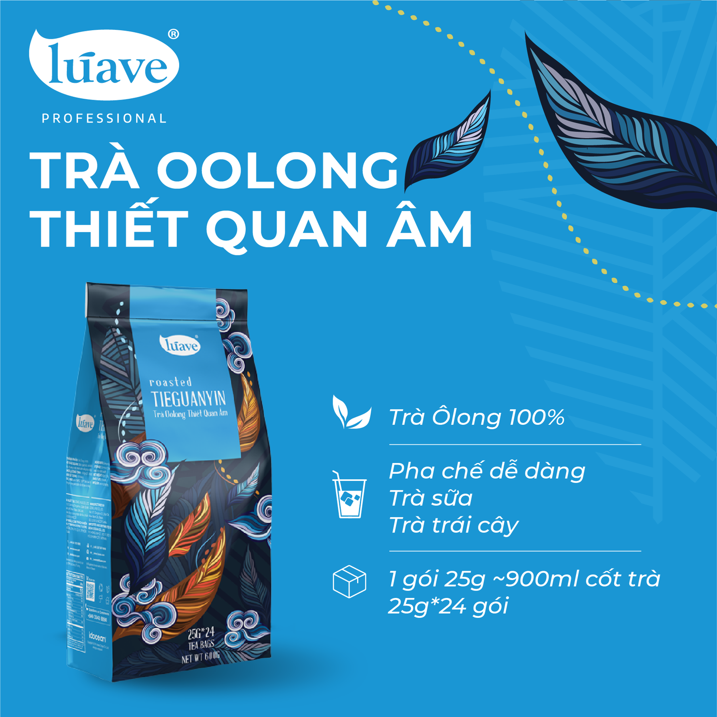 Trà Ôlong Thiết Quan Âm (Roasted Tieguanyin) - Lúave Professional