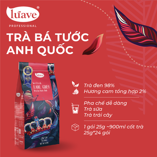 Trà Bá tước Anh Quốc (British Earl Grey Tea) Lúave Professional